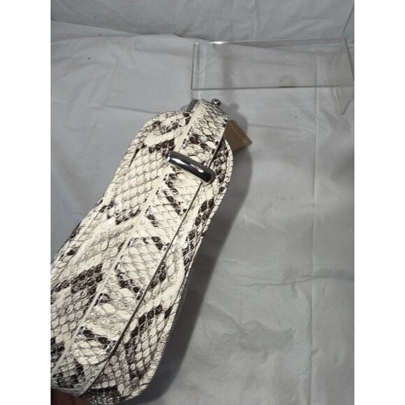 JustFab Snakeskin Minimal Shoulder Bag hobo shoulder bag Purse JustFab Snakeskin - Picture 7 of 7